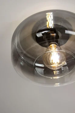 Kleine Deckenlampe Rauchglas rund Ø 35 cm E27 blendarm