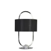 Kleine LED Tischlampe Metall Stoff dimmbar Touch 41 cm