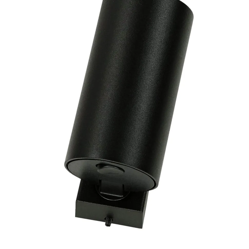 Kleine Spot Lampe mit Schalter Kabel Schwarz GU10