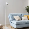 Kleine Stehlampe Weiß 124cm Modern flexibel GU10 Metall