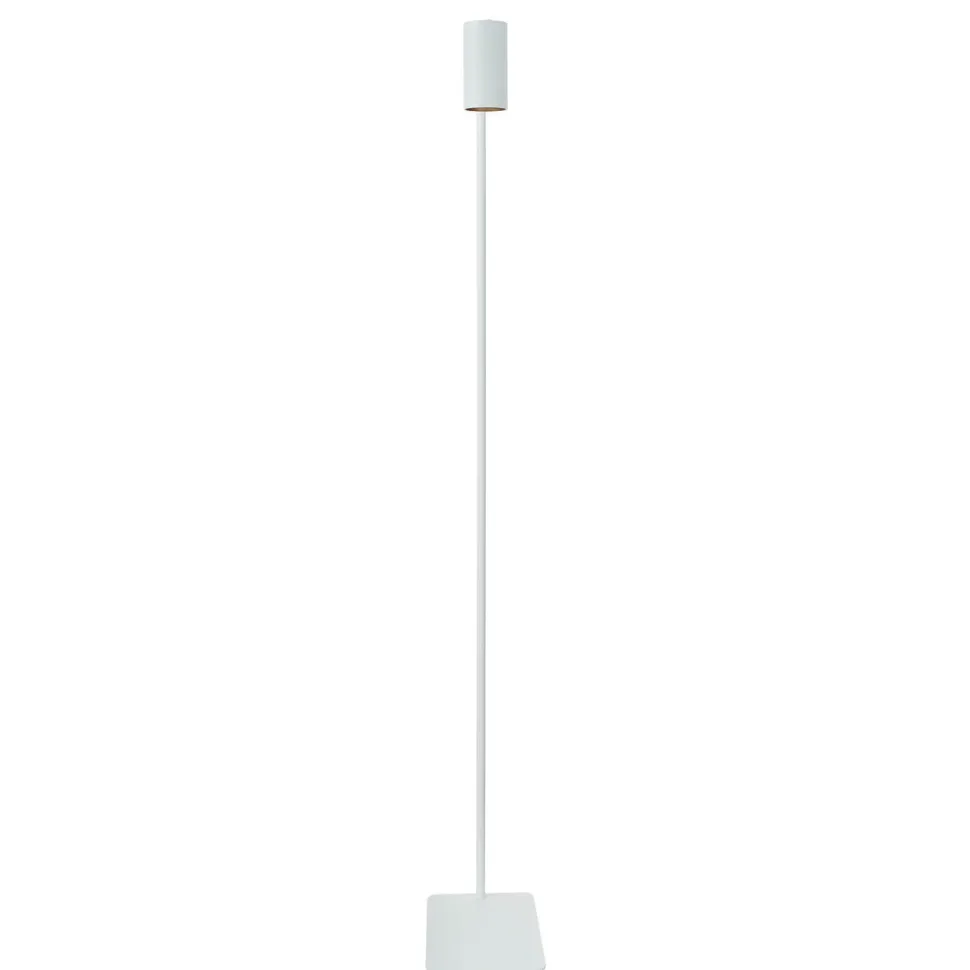 Kleine Stehlampe Weiß 124cm Modern flexibel GU10 Metall