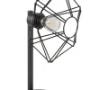 Kleine Tischlampe Schwarz Draht Metall Lesen H:44 cm