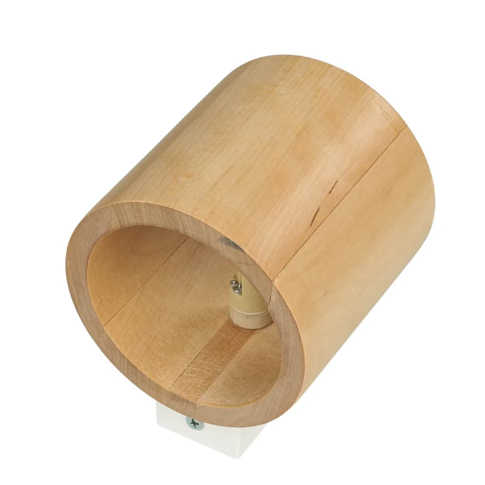 Kleine Wandlampe Holz Up Down G9 wohnlich VALERYA Flur