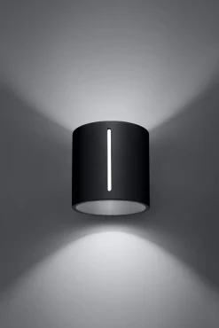 Kleine Wandleuchte Schwarz 10 cm Up Down Metall G9