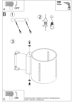 Kleine Wandleuchte Schwarz 10 cm Up Down Metall G9