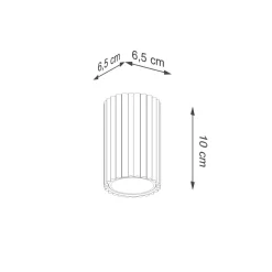 Kleiner Aufbauspot GU10 Ø 6,5 cm H: 10 cm Aufputz Grün Modern