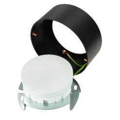 Kleiner Deckenstrahler Metall Ø10cm rund blendarm