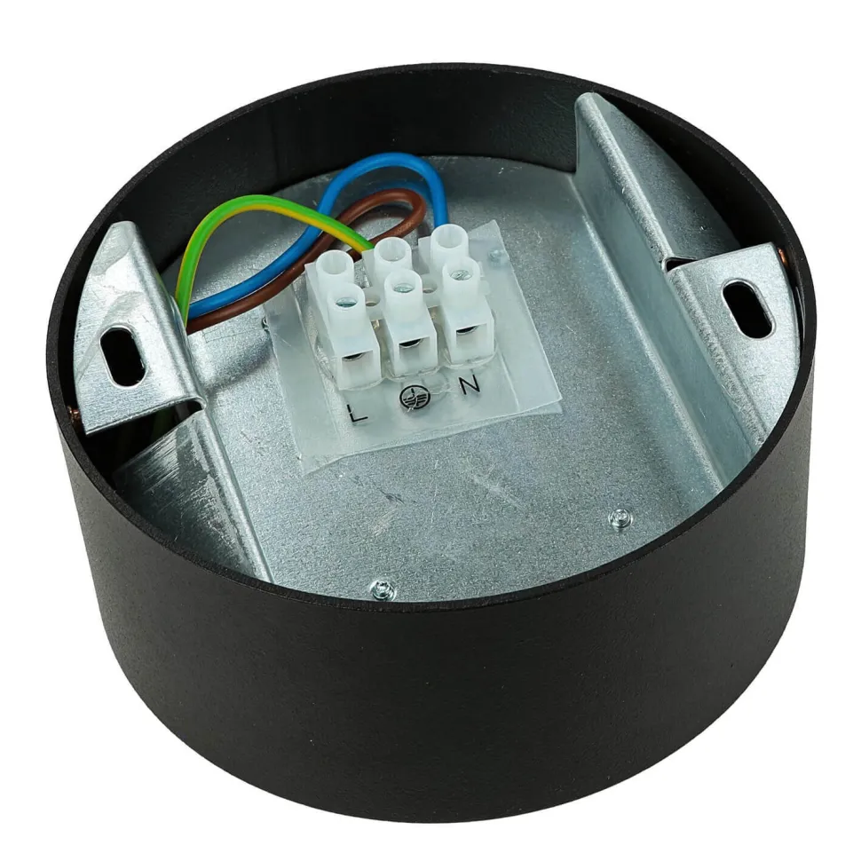 Kleiner Deckenstrahler Metall Ø10cm rund blendarm