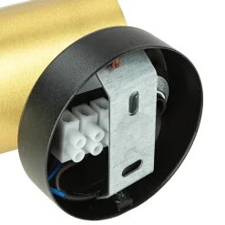 Kleiner Deckenstrahler Messing H:13cm GU10 elegant