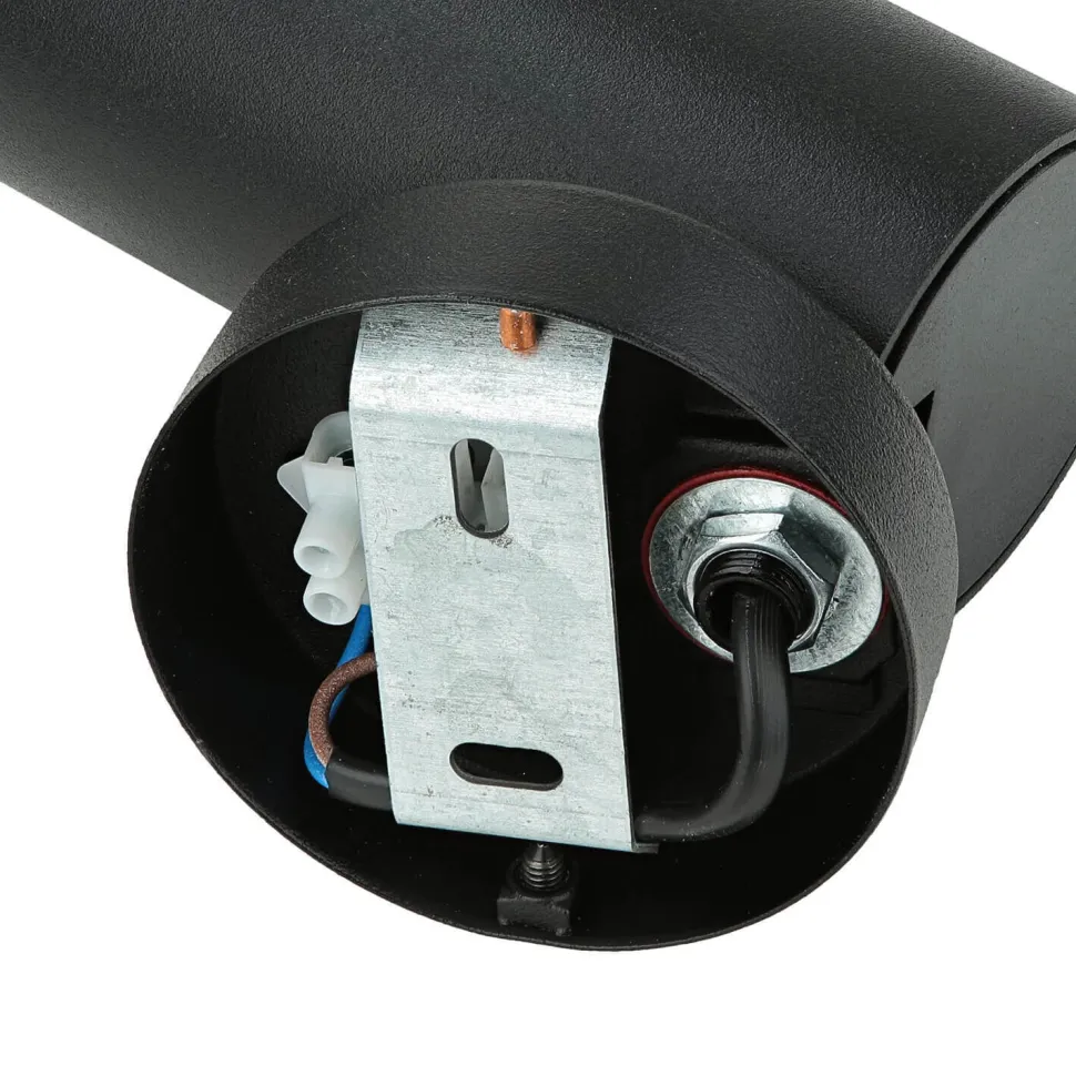 Kleiner Deckenstrahler Schwarz Gold H:13cm Ø7cm elegant