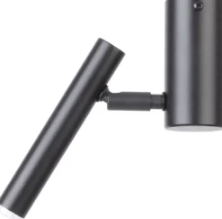 Kleiner Wandstrahler Schwarz schwenkbar Metall B:12 cm