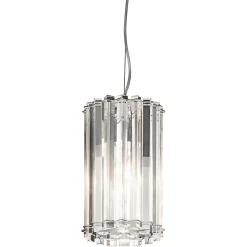 Kristall Pendelleuchte LED IP44 Ø17cm verstellbar