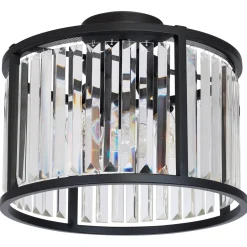 Kristallampe Decke rund Ø 40 cm für 3x E27