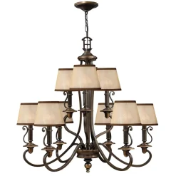 Kronleuchter ANABELL 9 Bronze Ø71cm kürzbar Lampe