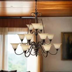 Kronleuchter ANABELL Ø1,2m rustikales Design groß