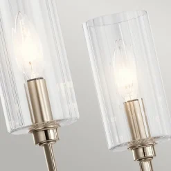 Kronleuchter Art Déco Metall Glas B: 68,6 cm H: max. 169,8 cm