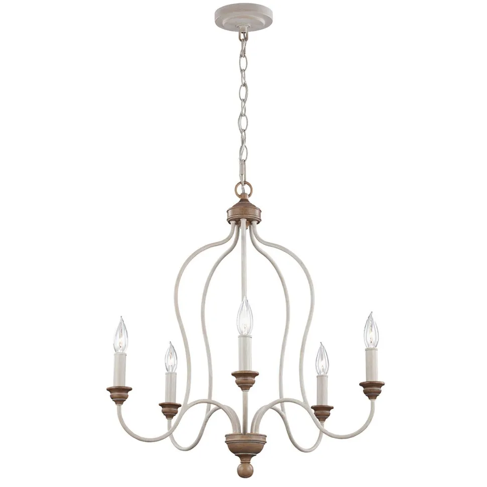 Kronleuchter CANDELA 8 Shabby 5xE14 kürzbar Lampe
