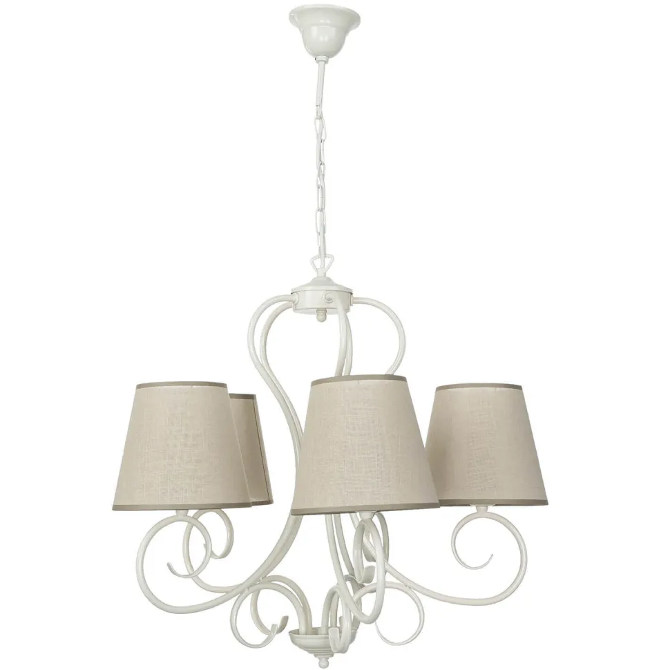 Kronleuchter 5-flmg Landhaus Esstisch gemütlich