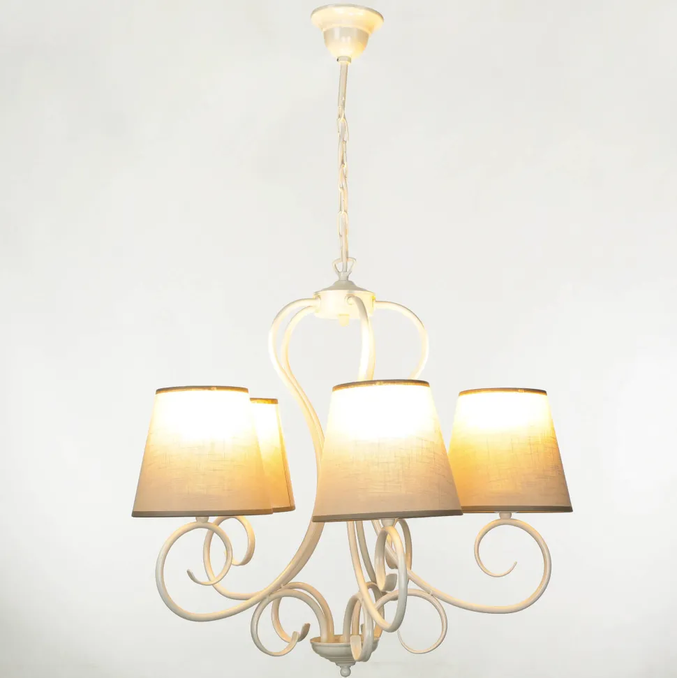 Kronleuchter 5-flmg Landhaus Esstisch gemütlich