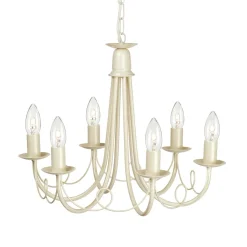 Kronleuchter GOTICA 5 Creme 6xE14 kürzbar Lampe