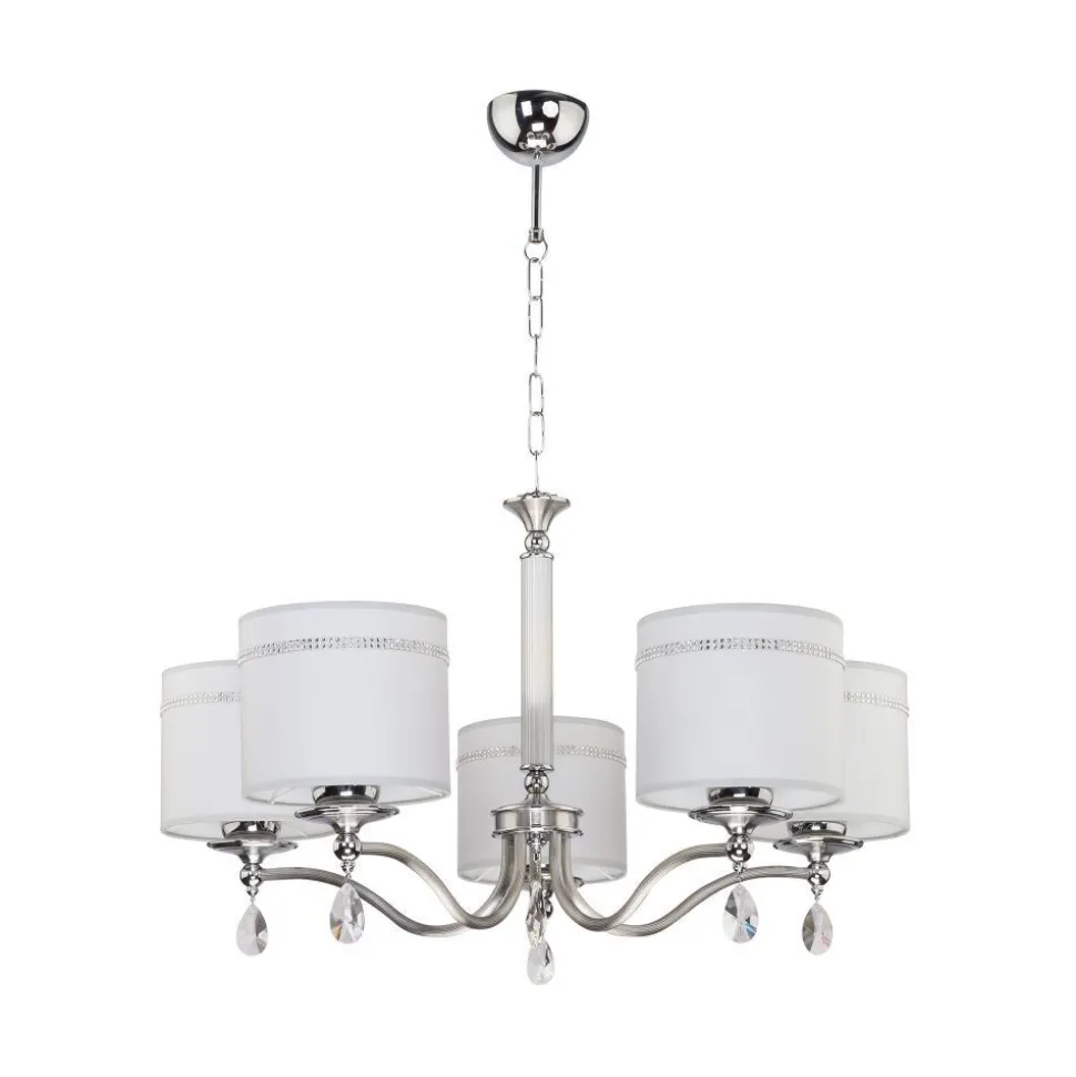 Kronleuchter in Grau Chrom UMNU Esszimmer Leuchte