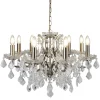 Kronleuchter Kristall Ø 70 cm in Messing Antik 8x E14