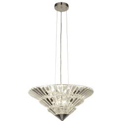 Kronleuchter Kristall Ø 50,5 cm 8x G9 Glas