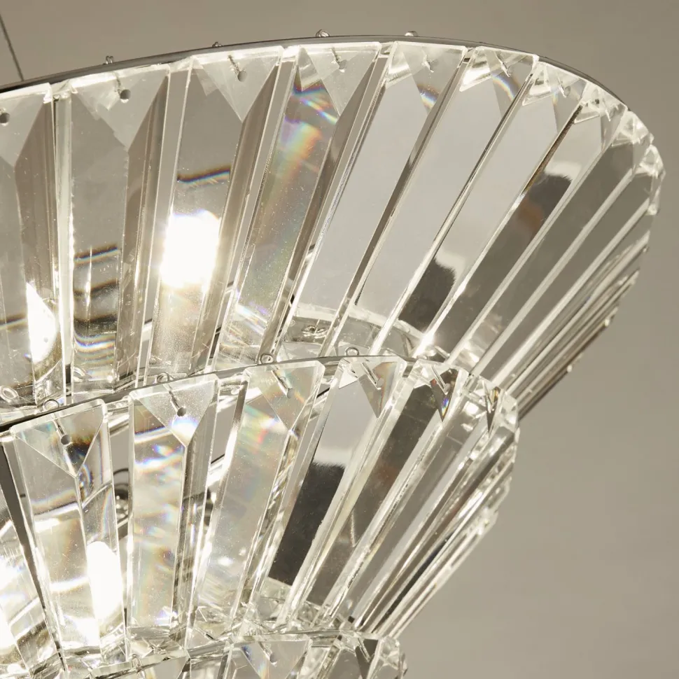 Kronleuchter Kristall Ø 50,5 cm 8x G9 Glas