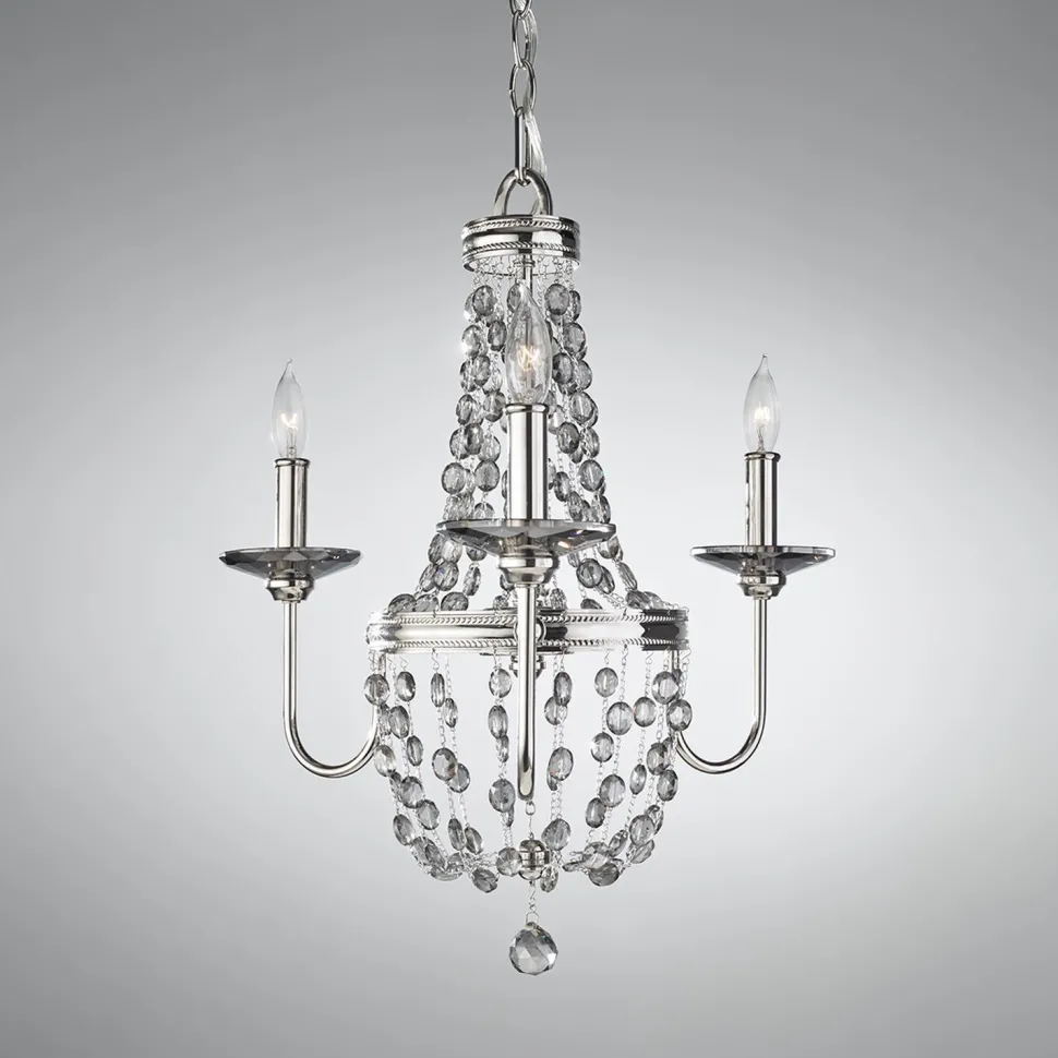 Kronleuchter Kristall in Nickel Klassisch CASTELO