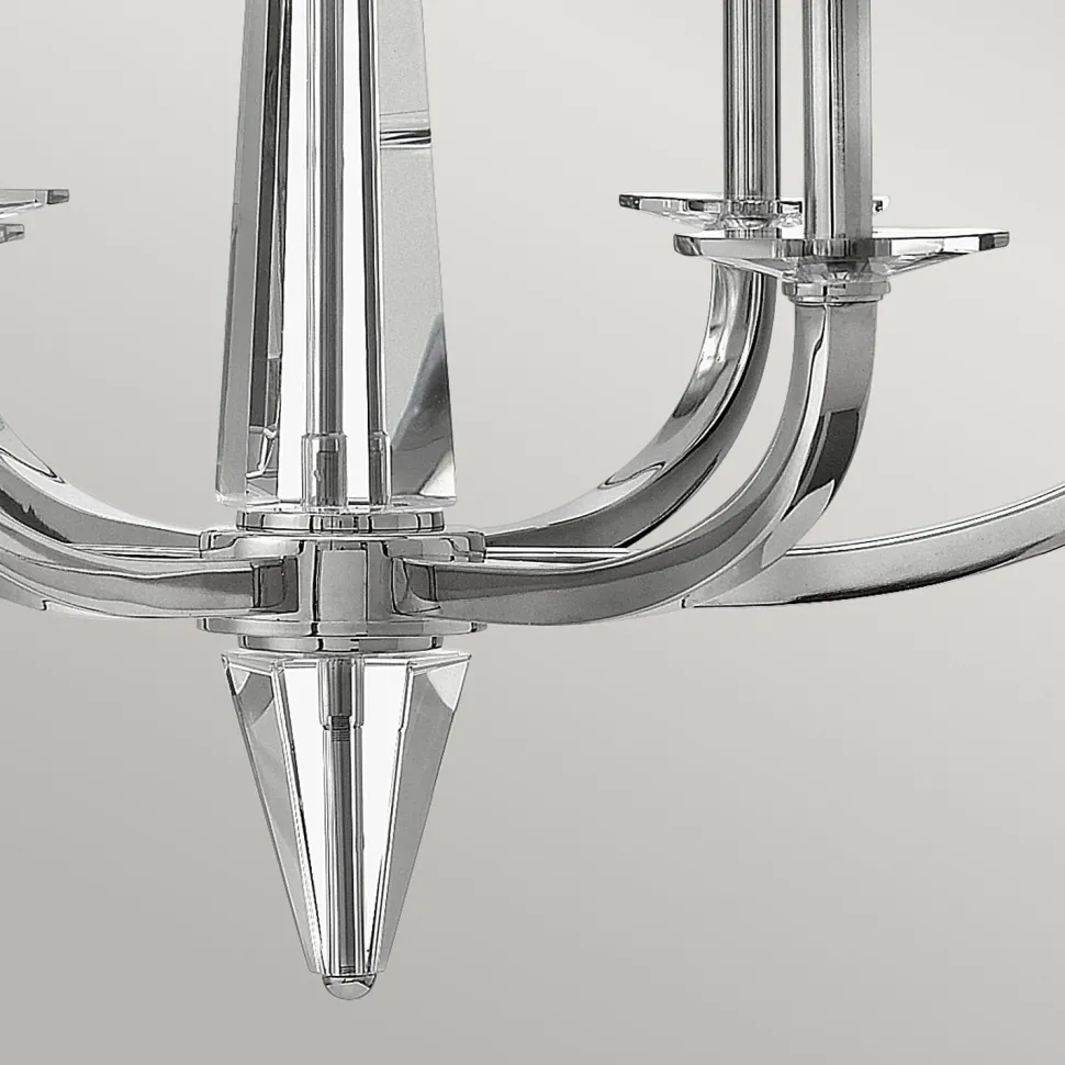 Kronleuchter Kristall Metall 71,1 cm breit E14 Modern