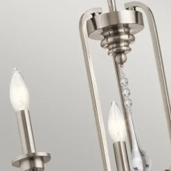 Kronleuchter Kristall Metall B: 45,7 cm 3-armig E14 ZINNIA