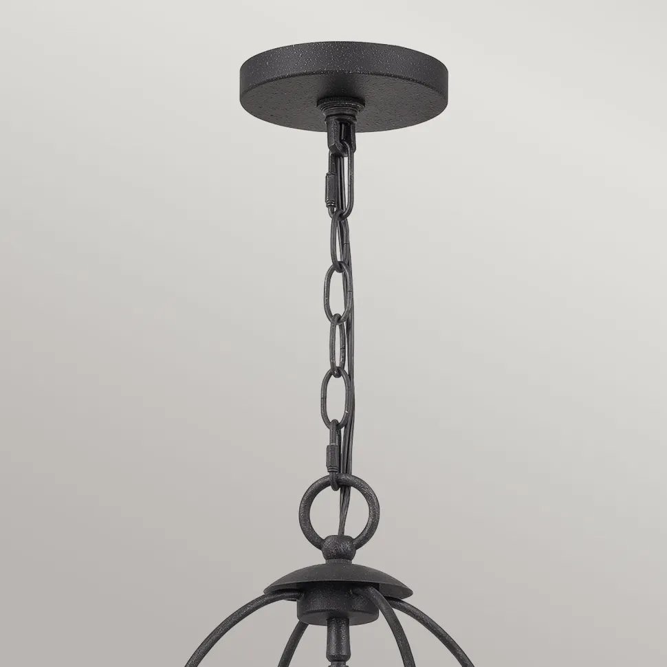 Kronleuchter Landhaus Rustikal Ø 40,5 cm Shabby Grau 4x E14