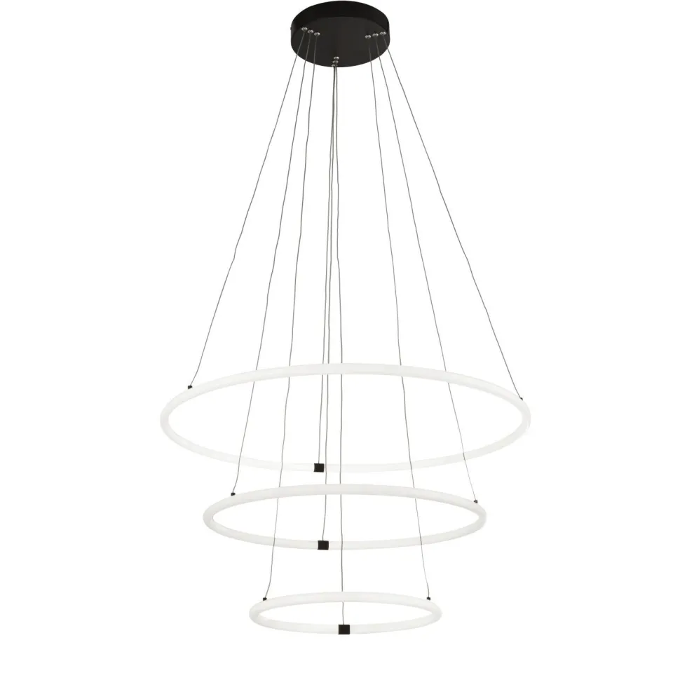 Kronleuchter LED Schwarz Weiß 3000 K 7195 lm Ø 79 cm