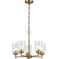 Kronleuchter Metall Glas 50,2 cm breit H: max. 144,4 cm