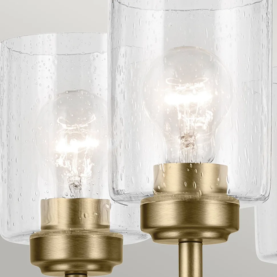 Kronleuchter Metall Glas 50,2 cm breit H: max. 144,4 cm