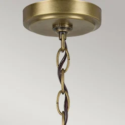 Kronleuchter Metall Glas B: 66 cm H: max. 145,2 cm 6x E27