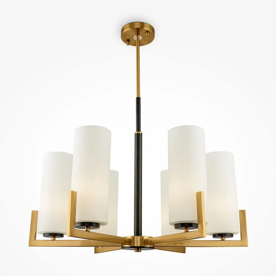 Kronleuchter Metall Glas B: 67 cm E27 Modern KAYA