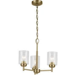 Kronleuchter Metall Glas 45,8 cm breit H: max. 140,3 cm