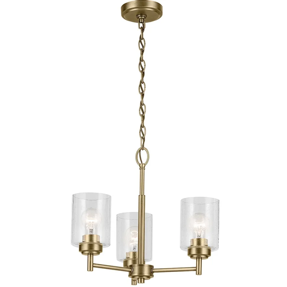 Kronleuchter Metall Glas 45,8 cm breit H: max. 140,3 cm