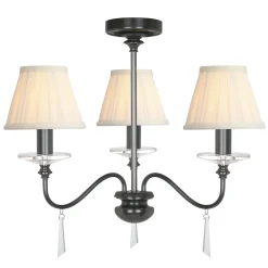 Kronleuchter Metall Glas Klassisch in Bronze antik