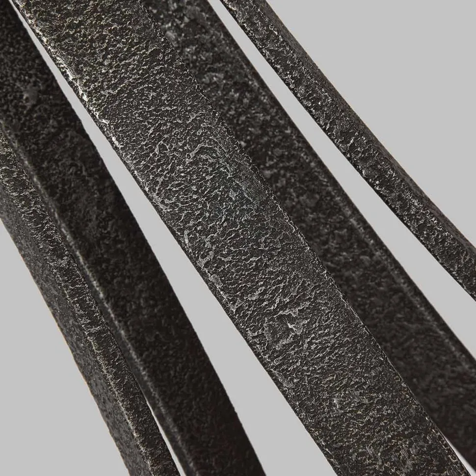 Kronleuchter Metall Glas D: 61 cm rund Rustikal