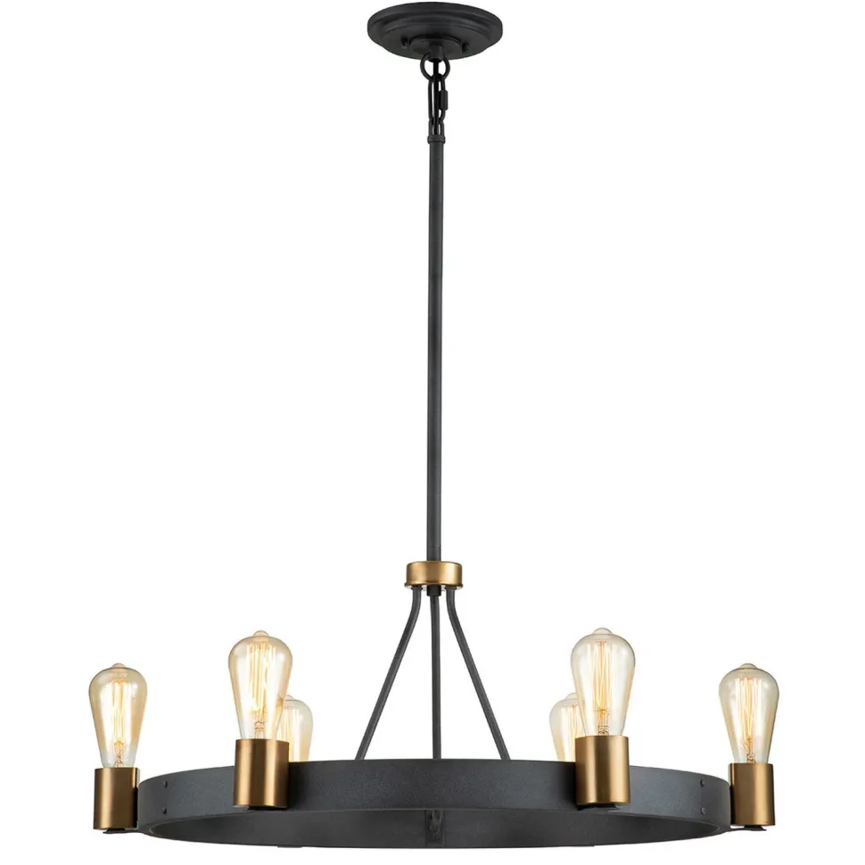 Kronleuchter Metall rund Ø 72,3 cm H: max. 119,8 cm E27