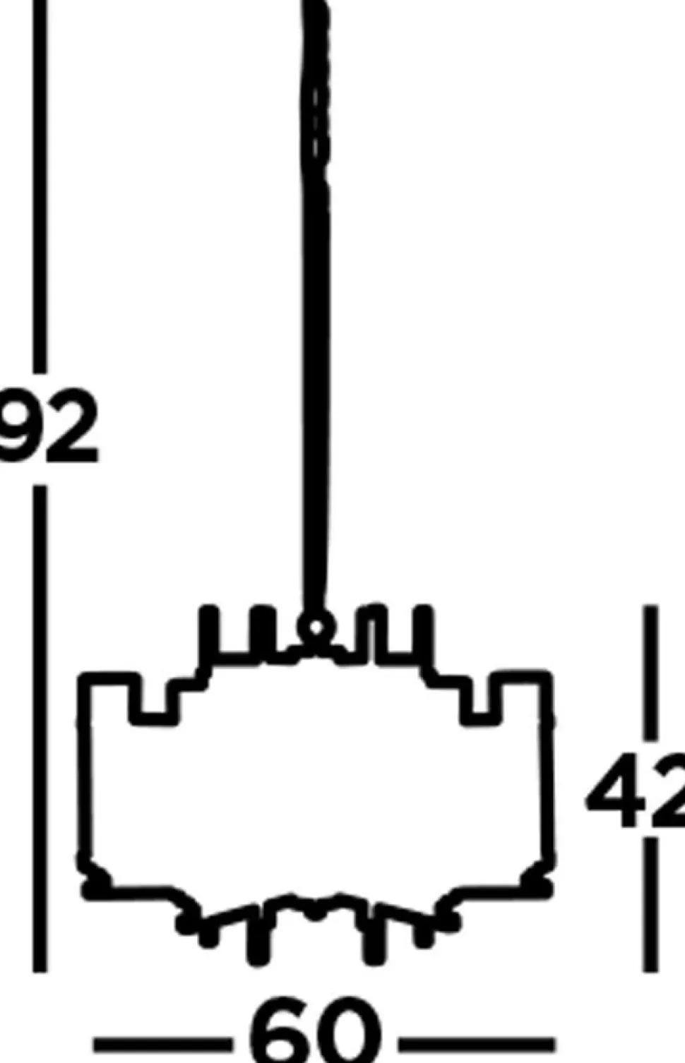 Kronleuchter mit Schirm Ø 59,5 cm Glas Metall 6x E14 Modern