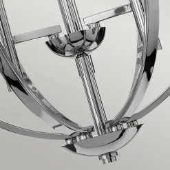 Kronleuchter rund Ø 45,7 cm mit G9 LED Metall Glas 3000 K