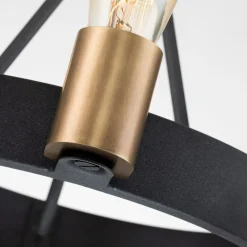 Kronleuchter rund D: 42,2 cm H: max. 117,5 cm Metall 3x E27