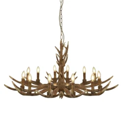 Kronleuchter Rustikal Resin-Geweih Ø 108 cm groß