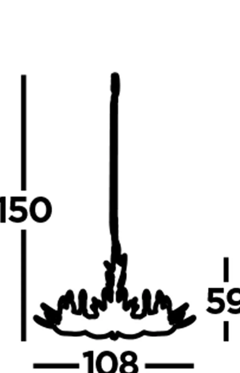 Kronleuchter Rustikal Resin-Geweih Ø 108 cm groß