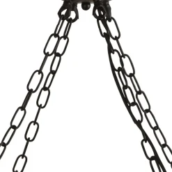 Kronleuchter Rustikal Schmiedeeisen Ø 80 cm Schwarz 8x E14