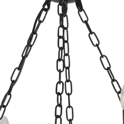 Kronleuchter Schmiedeeisen Ø 89 cm Schwarz Rustikal 12x E14