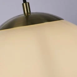 Kugel Hängelampe Glas Metall in Messing Ø24 cm blendarm